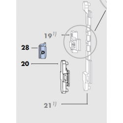 LM 4200 Siegenia Aluminium Window Centre Handle Lock Piece